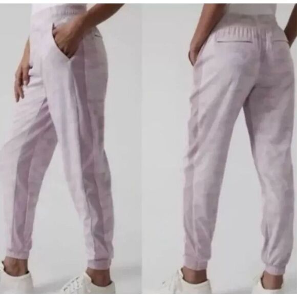 ATHLETA BROOKLYN LINED CAMO JOGGERS SIZE 0 - Picture 1 of 13